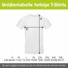 Größentabelle farbige T-Shirts